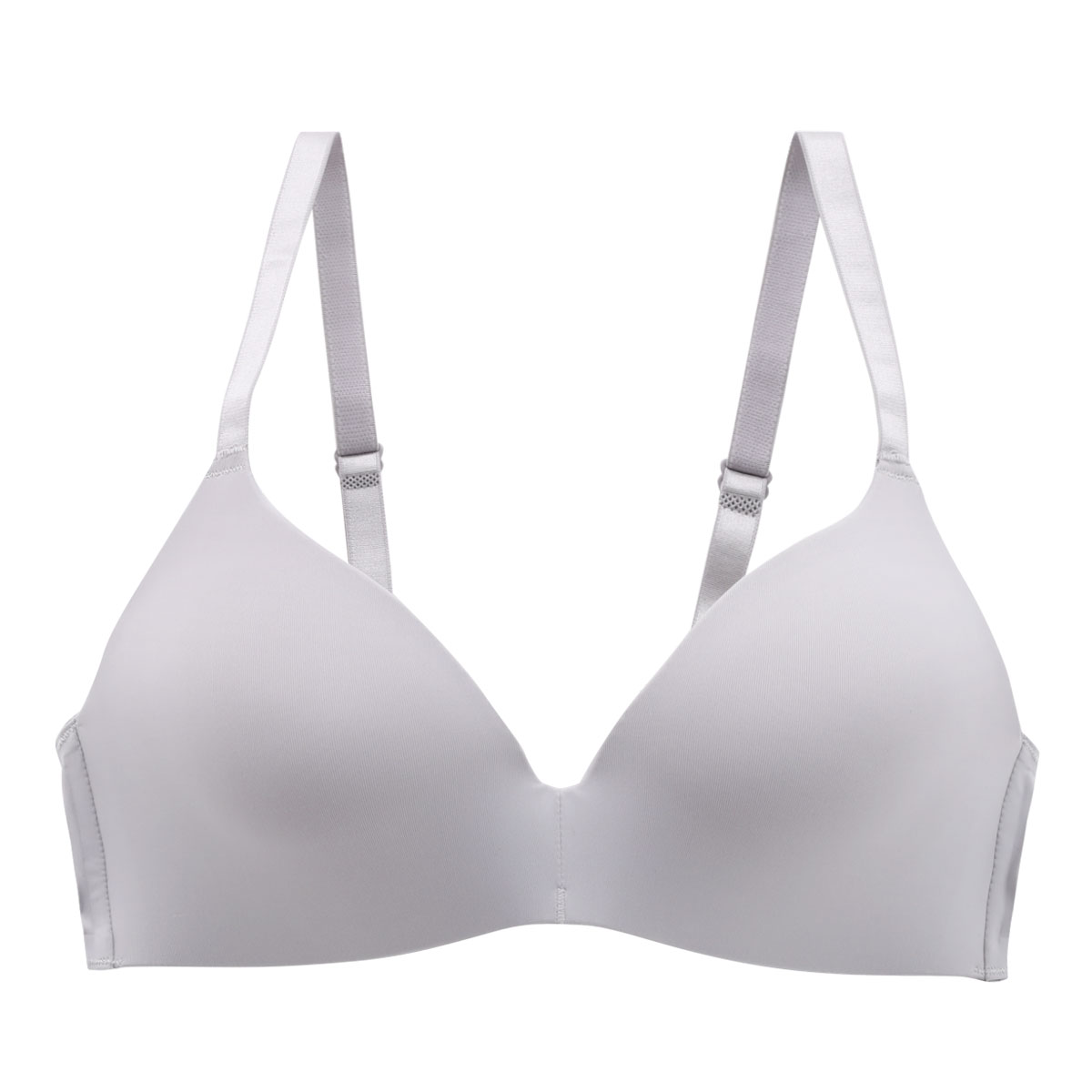 シームレス モールド ブラジャー ノンワイヤー ワイヤレス M L LL 単品(GY-グレー-M)