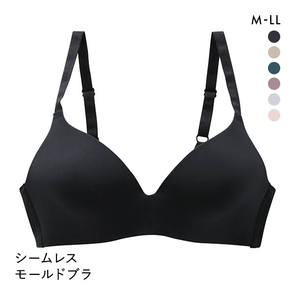 シームレス モールド ブラジャー ノンワイヤー ワイヤレス M L LL 単品