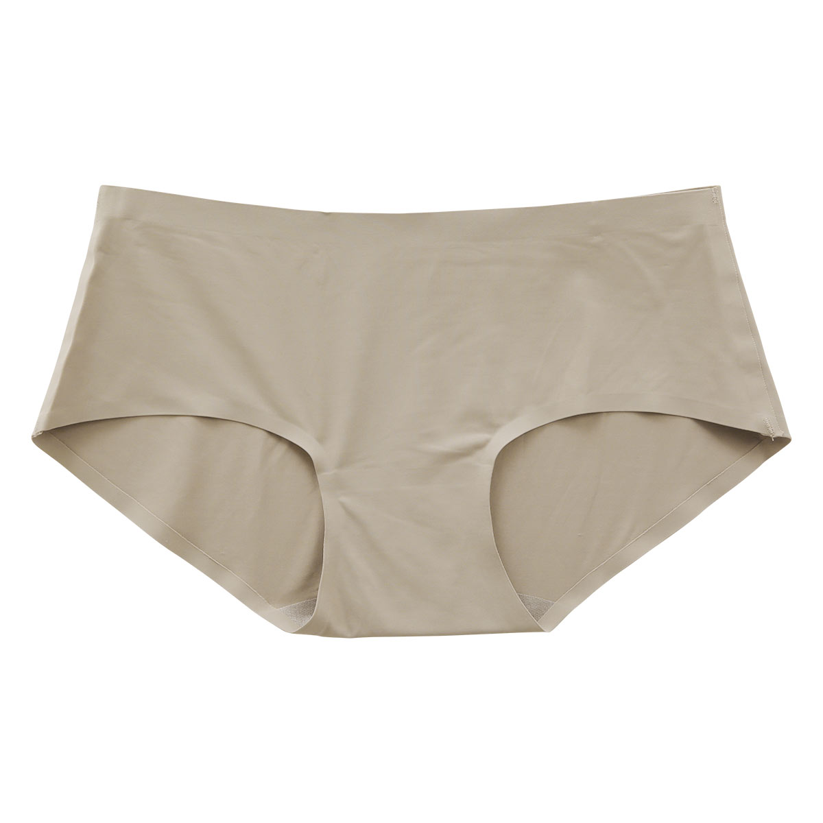 シームレス ショーツ ハイウエスト ヘム ヒップアップ ひびきにくい M L LL 単品(LBR-薄ブラウン-M)