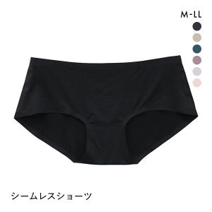 シームレス ショーツ ハイウエスト ヘム ヒップアップ ひびきにくい M L LL 単品