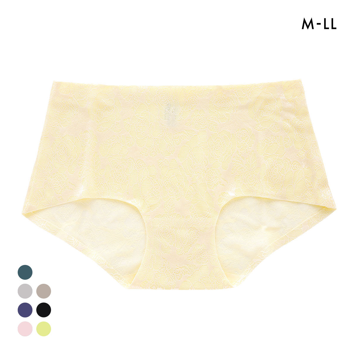 ジャガード プレミアム コンフォート ショーツ M L LL シームレス レース ひびきにくい 単品(CR-クリーム-M)