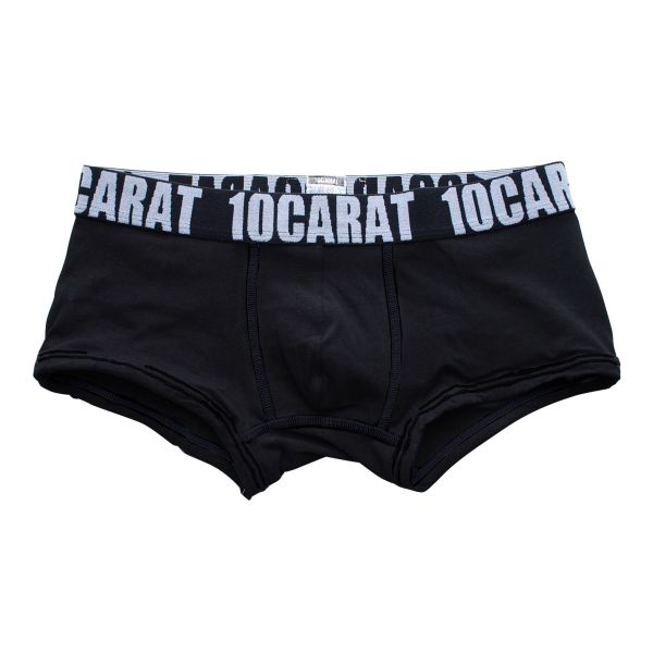 10CARAT ベア天ローライズボクサーパンツ(ブラック-M)