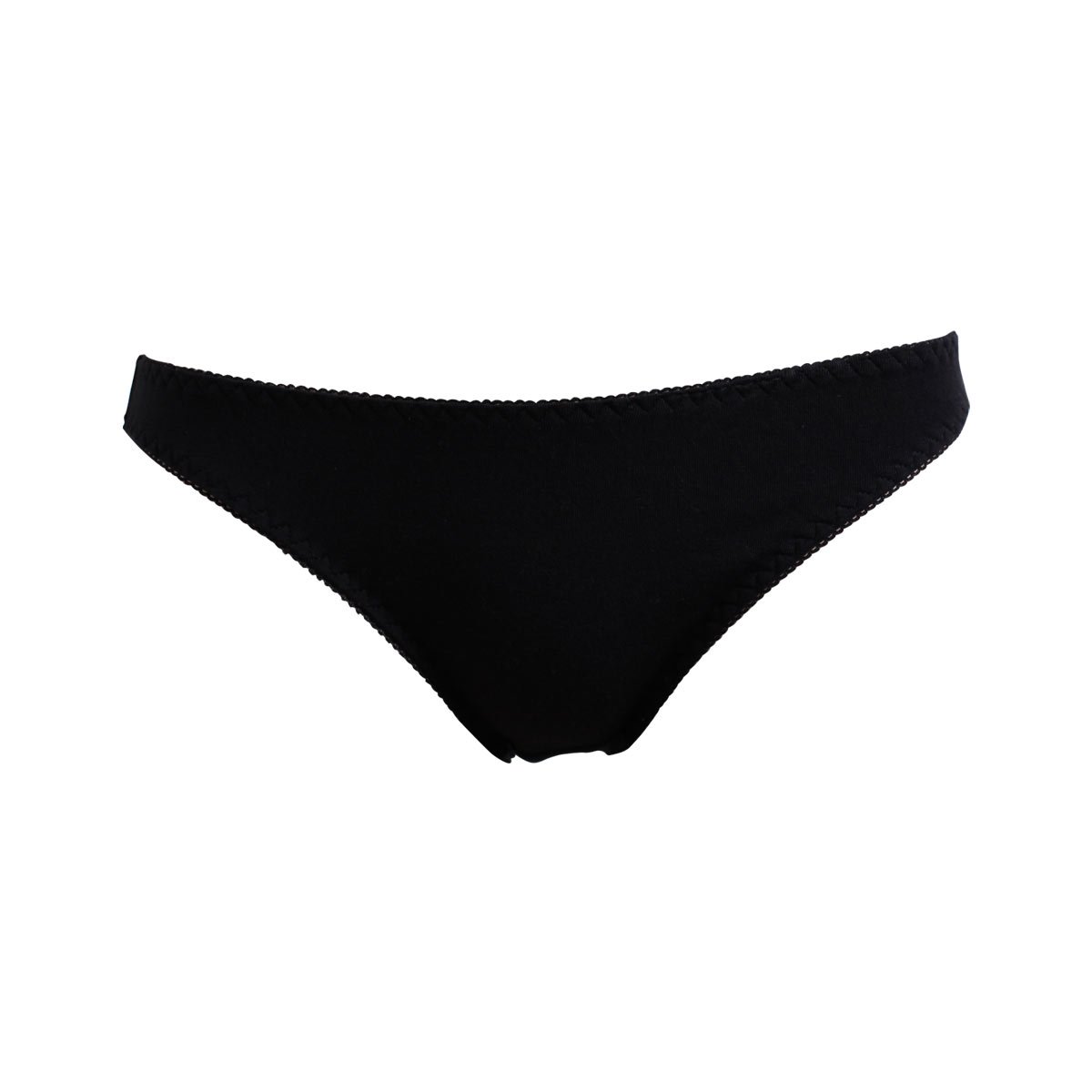 綿混ミニスキャンティ(BK-ブラック-M)