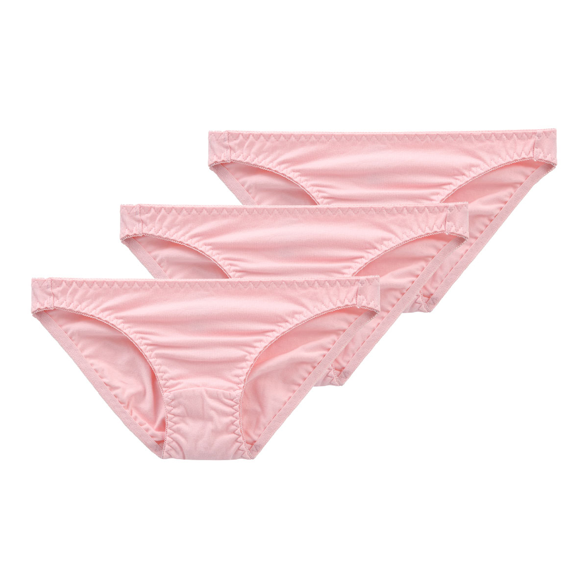 綿混ミニスキャンティ 3枚セット お得 3P(PI-ピンク-M)