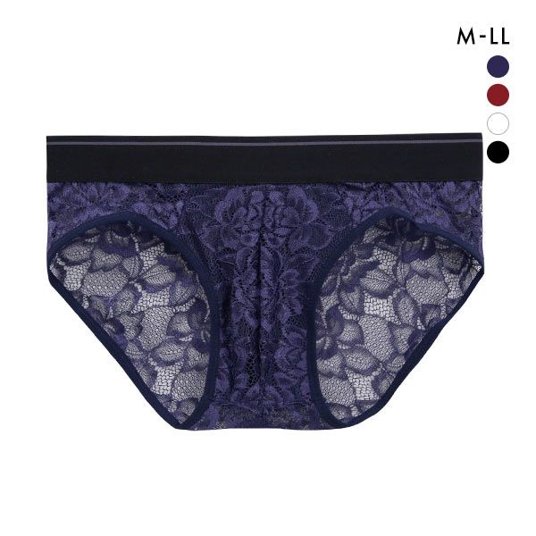 NEW SENSATION 総レース ビキニ ブリーフ フルバック M L LL メンズ パンツ アウトゴム アンダーウェア シースルー ショーツ 父の日