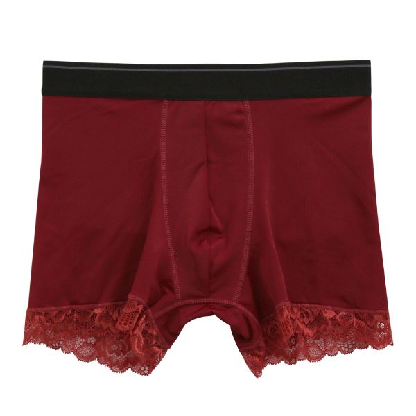 NEW SENSATION 足口レース ボクサーパンツ M L LL ショート丈 メンズ パンツ アウトゴム アンダーウェア ボクサーブリーフ