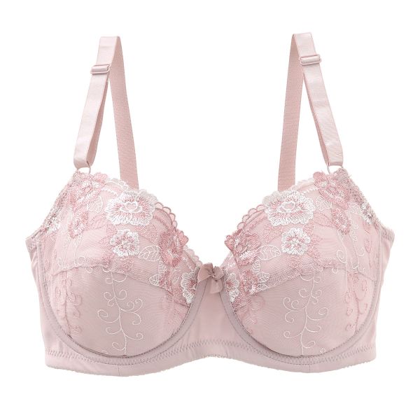 大きなお胸もしっかりサポート！脇高設計グラマーカップワイヤーブラ DEF75-90 ブラジャー 3/4カップ 単品 脇肉 ハミ肉