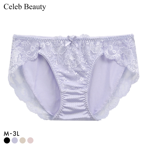 セレブビューティー Celeb Beauty ショーツ 脇高設計 サイドアップワイヤーブラ ペア グラマー スタンダード M L LL 3L 大きいサイズ 単品