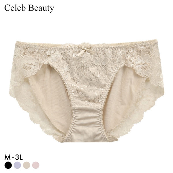 セレブビューティー Celeb Beauty ショーツ 脇高設計 サイドアップワイヤーブラ ペア グラマー スタンダード M L LL 3L 大きいサイズ 単品