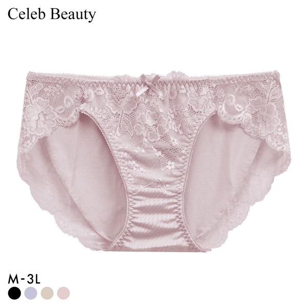 セレブビューティー Celeb Beauty ショーツ 脇高設計 サイドアップワイヤーブラ ペア グラマー スタンダード M L LL 3L 大きいサイズ 単品