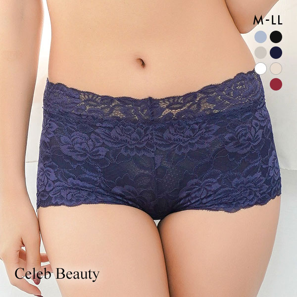 セレブビューティー Celeb Beauty 骨盤サポート ボーイレングス ガードル ショーツ 総レース 補整下着 美尻 M L LL