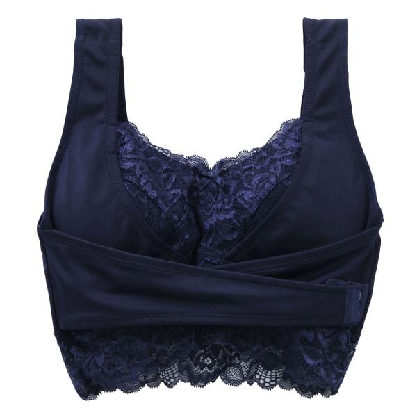 セレブビューティー Celeb Beauty 毎日ナイトブラ ブラジャー ハーフトップ ノンワイヤー フロントホック クロスベルト 育乳 谷間メイク 単品