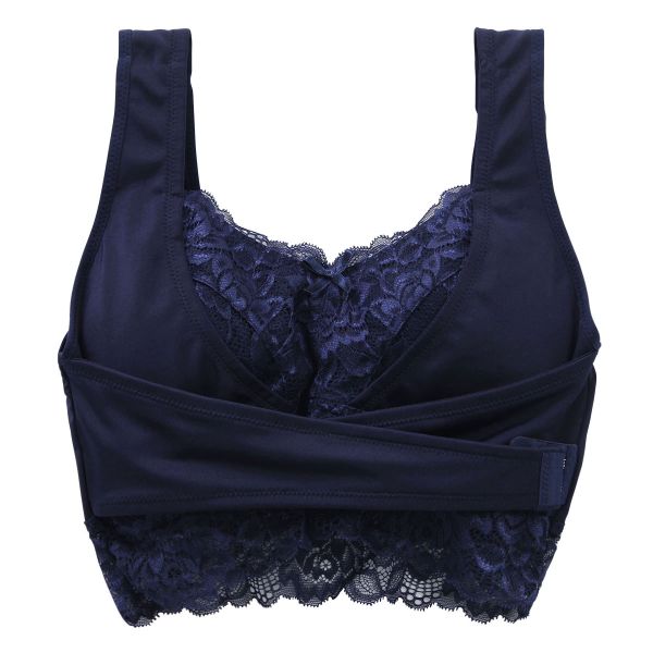 セレブビューティー Celeb Beauty 毎日ナイトブラ ブラジャー ハーフトップ ノンワイヤー フロントホック クロスベルト 育乳 谷間メイク 単品