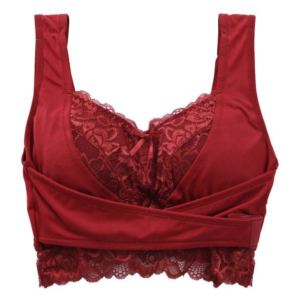 セレブビューティー Celeb Beauty 毎日ナイトブラ ブラジャー ハーフトップ ノンワイヤー フロントホック クロスベルト 育乳 谷間メイク 単品