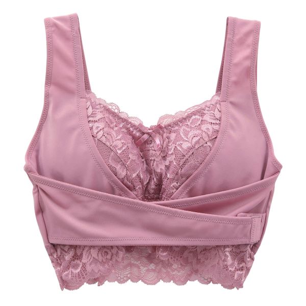 セレブビューティー Celeb Beauty 毎日ナイトブラ ブラジャー ハーフトップ ノンワイヤー フロントホック クロスベルト 育乳 谷間メイク 単品