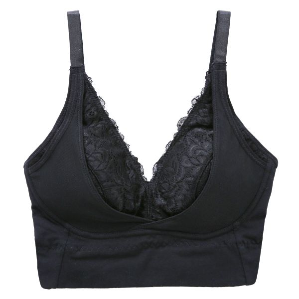 セレブビューティー Celeb Beauty 毎日ナイトブラ レース ハーフトップ ノンワイヤー ブラジャー ナイトブラ 育乳 谷間メイク 単品