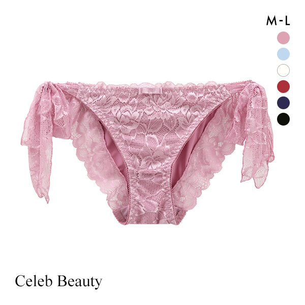 セレブビューティー Celeb Beauty ひもパン レースリボンショーツ ML 足口開放 ふんどしショーツ リラックス ストレスフリー むくみ