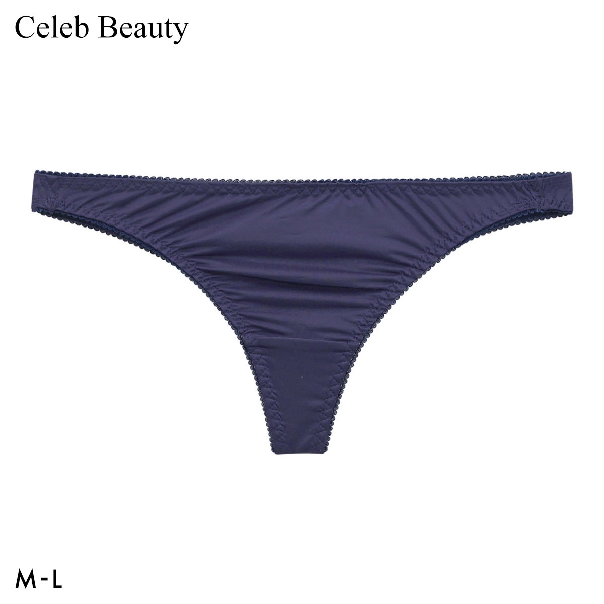 セレブビューティー プレーン Tバック ショーツ ノンレース 単品 Celeb Beauty(NV-ネイビー-M)