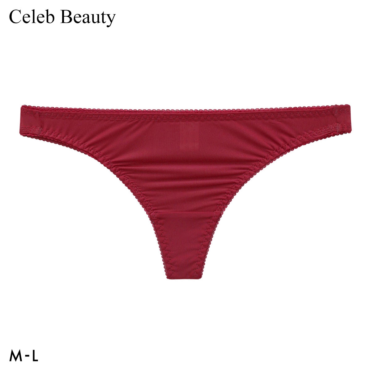 セレブビューティー プレーン Tバック ショーツ ノンレース 単品 Celeb Beauty(RE-レッド-M)