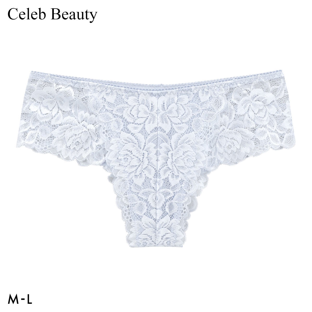 セレブビューティー レース ハーフバック ショーツ 総レース Tバック チーキー 単品 Celeb Beauty(BGY-ブルーグレー-M)