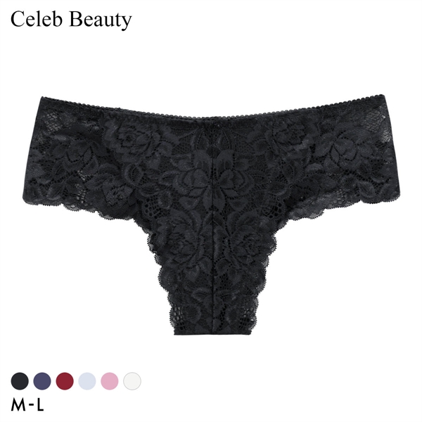 セレブビューティー レース ハーフバック ショーツ 総レース Tバック チーキー 単品 Celeb Beauty