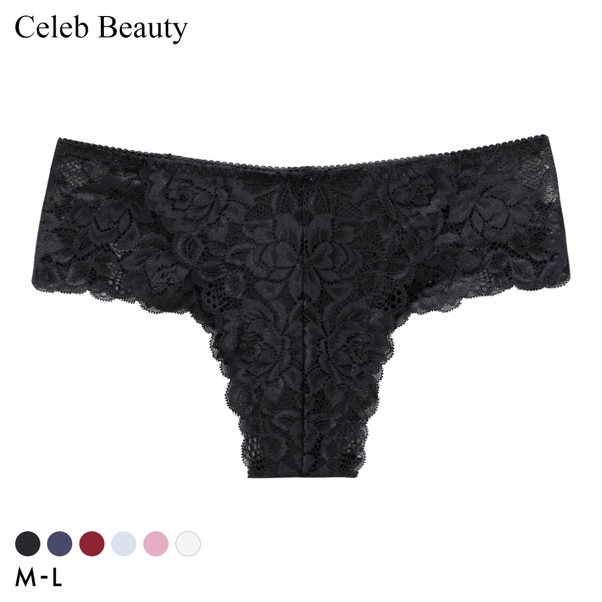 セレブビューティー レース ハーフバック ショーツ 総レース Tバック チーキー 単品 Celeb Beauty