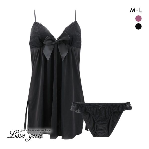 ラブジェリー ラシャスレース セットアップ キャミソール ベビードール ショーツ セット ML スリップ ランジェリー