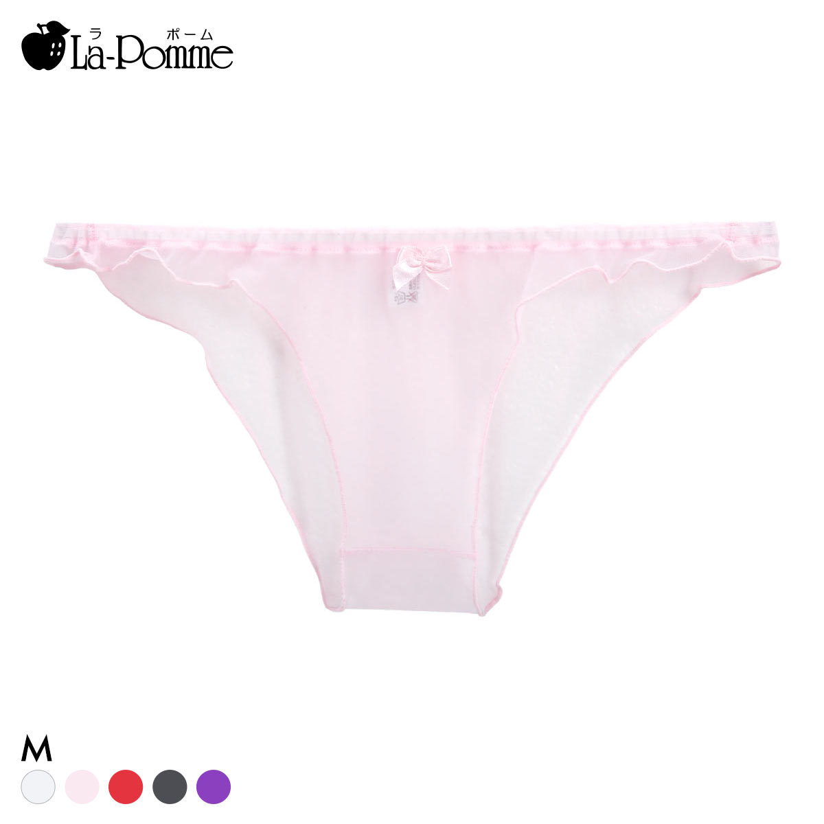 ラポーム 20ハーフ ハーフバック ショーツ レディース 日本製 La-Pomme(PI-ピンク-M)