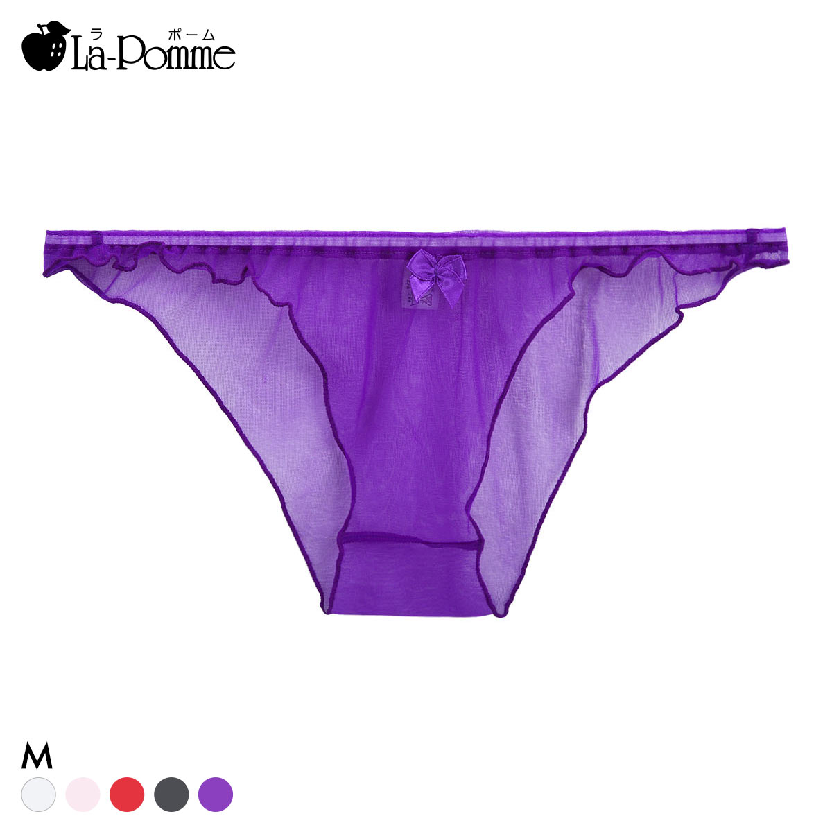 ラポーム 20ハーフ ハーフバック ショーツ レディース 日本製 La-Pomme(PU-パープル-M)