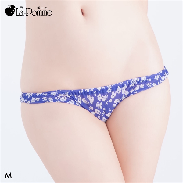 ラポーム La-Pomme by petite mignon 花柄 インゴム フルバック ショーツ レディース 日本製