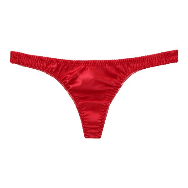 ラポーム La-Pomme サテン地 Tバック ショーツ レディース 日本製 単品