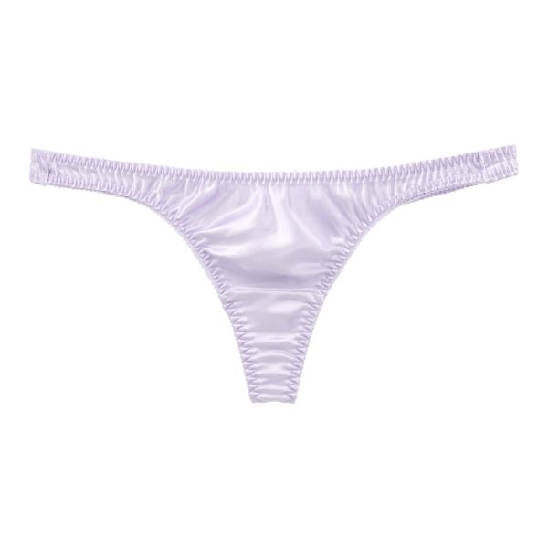 ラポーム La-Pomme サテン地 Tバック ショーツ レディース 日本製 単品