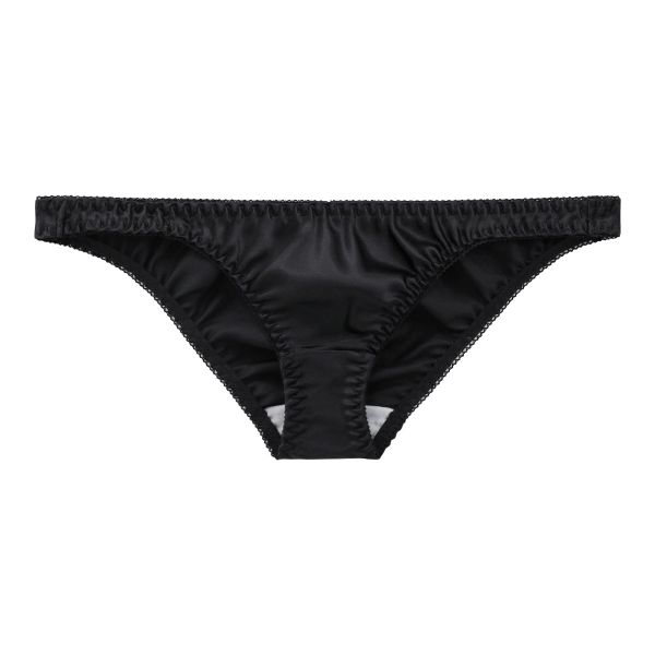 ラポーム La-Pomme サテン地 フルバック ショーツ レディース 日本製 単品