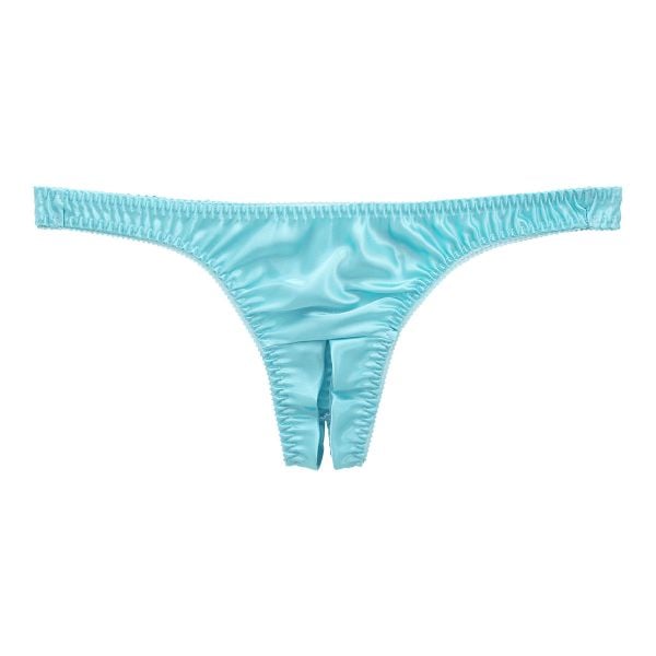 ラポーム La-Pomme サテン地 オープンクロッチ Tバック ショーツ レディース 日本製 股割れ セクシー 単品