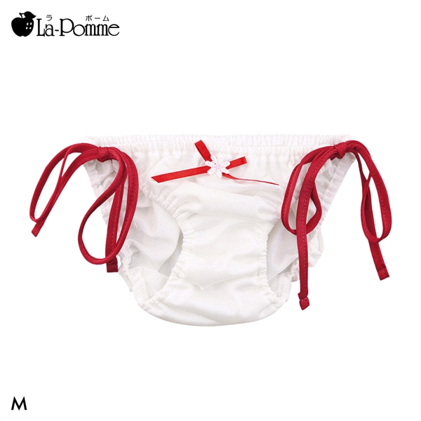 ラポーム by petite mignon ソアリス 横ヒモ インゴム スキャンティ フルバック ショーツ レディース 紐パン La-Pomme