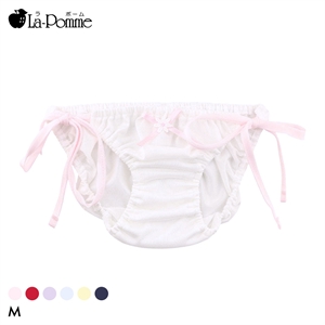 ラポーム by petite mignon ソアリス 横ヒモ インゴム スキャンティ フルバック ショーツ レディース 紐パン La-Pomme