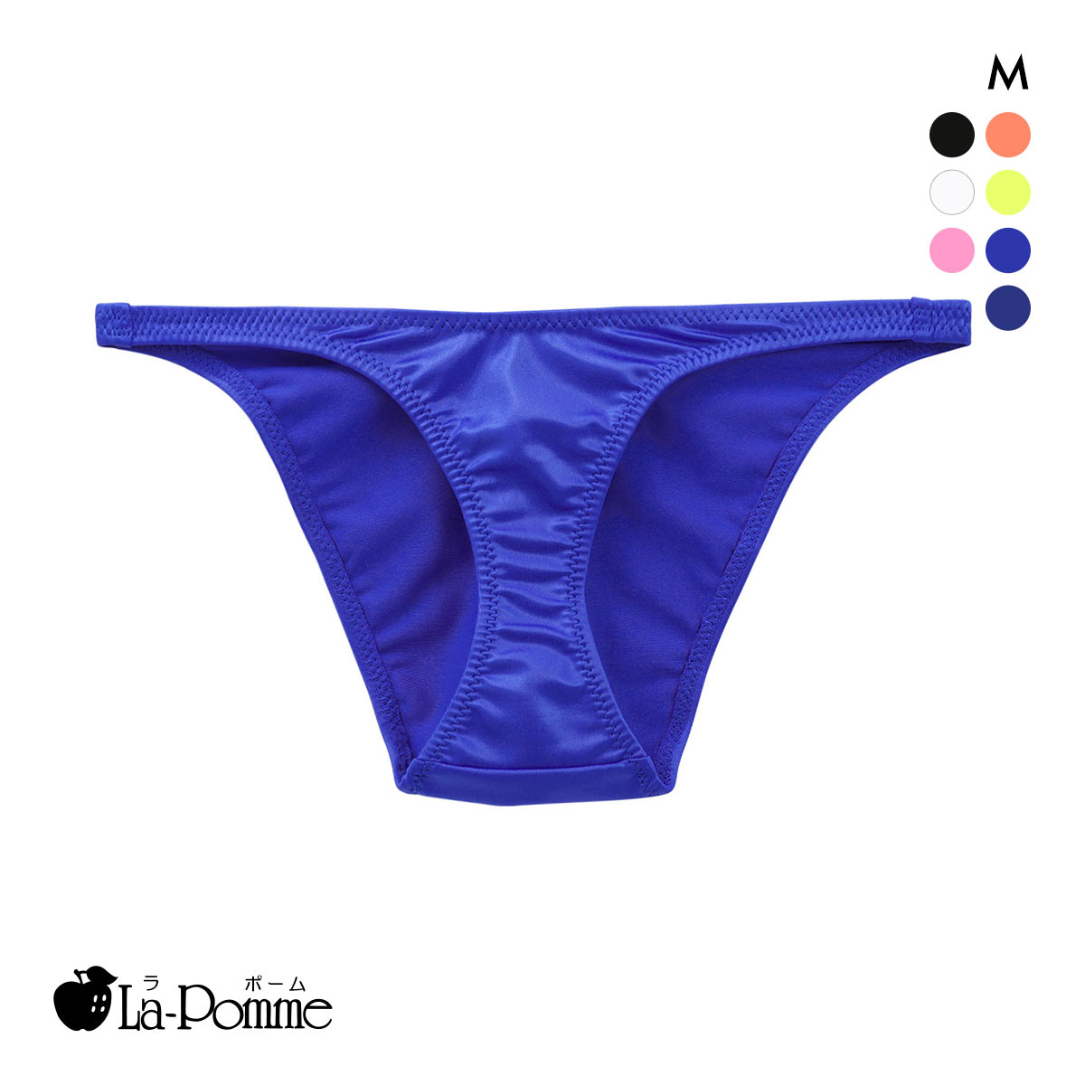ラポーム スーパーWET Tフロント ハーフバック ショーツ レディース 日本製 La-Pomme(BU-ブルー-M)