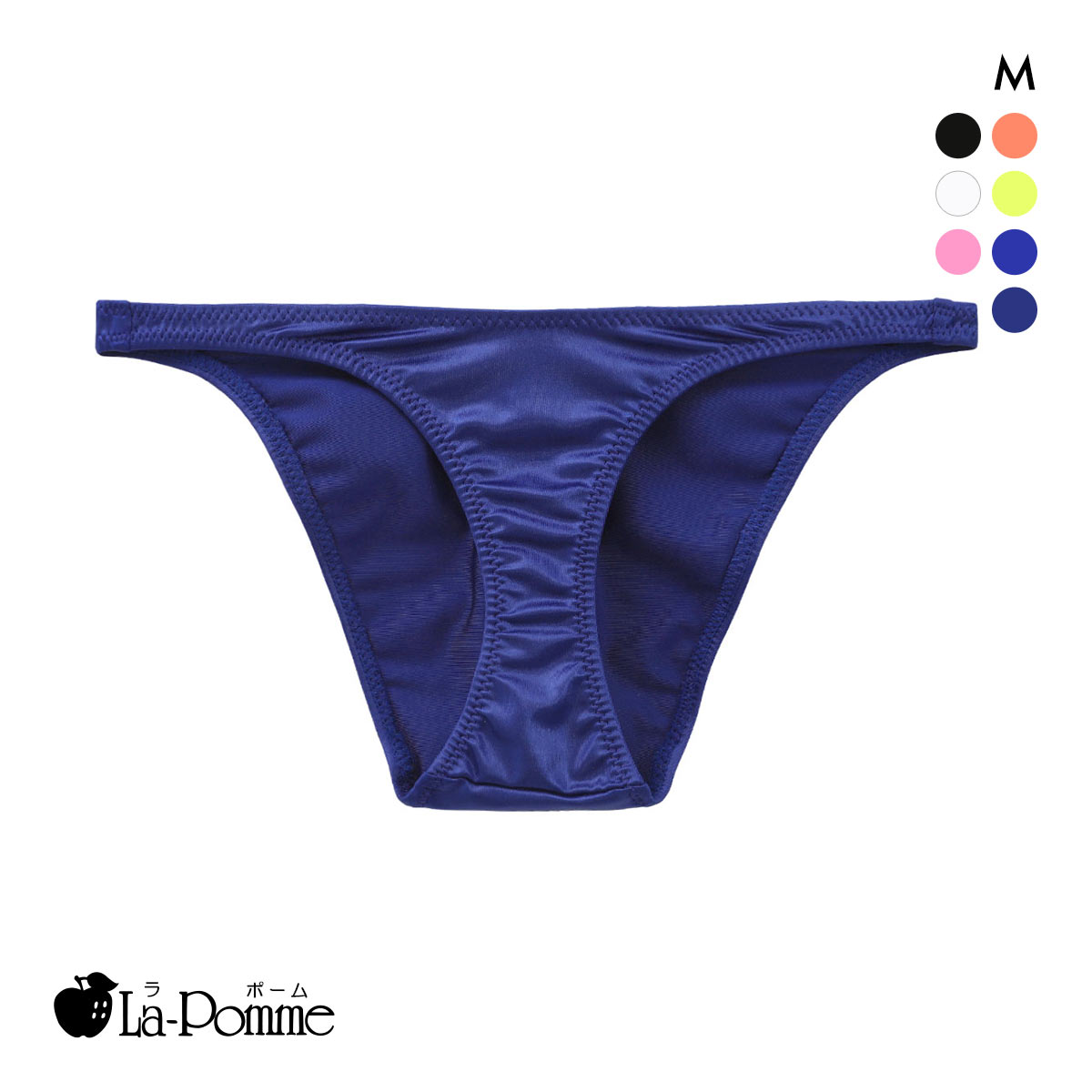 ラポーム スーパーWET Tフロント ハーフバック ショーツ レディース 日本製 La-Pomme(NV-ネイビー-M)