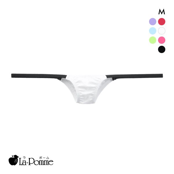ラポーム バイカラー 極小 ハーフバック ショーツ レディース 日本製 La-Pomme