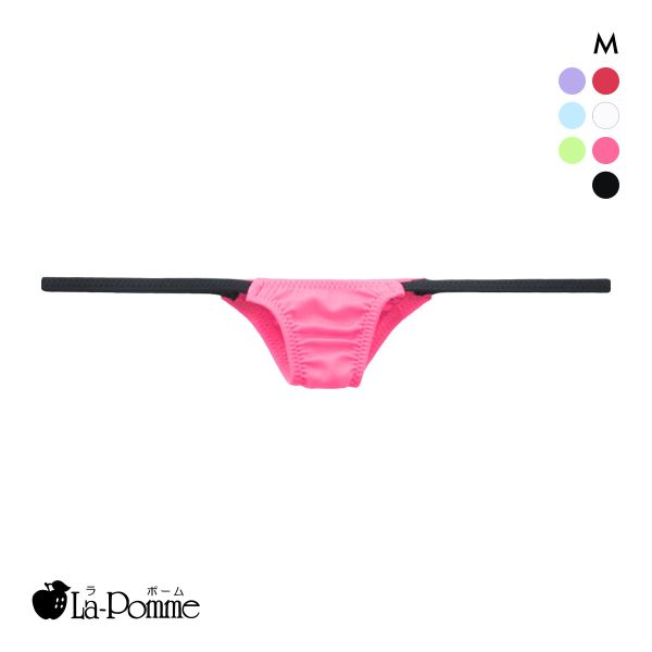 ラポーム バイカラー 極小 ハーフバック ショーツ レディース 日本製 La-Pomme