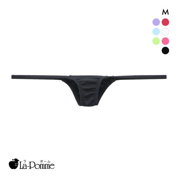 ラポーム バイカラー 極小 ハーフバック ショーツ レディース 日本製 La-Pomme