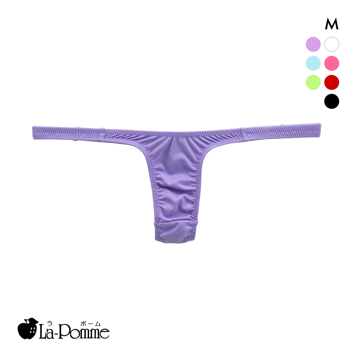 ラポーム 超ハイレグ Tバック ショーツ レディース 日本製 La-Pomme(PU-パープル-M)