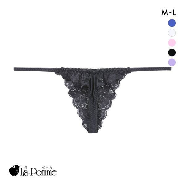 ラポーム Tフロント レース ハーフバック ショーツ レディース 日本製 La-Pomme