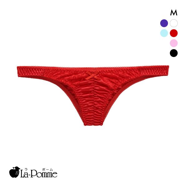 ラポーム くい込み レース ハーフバック ショーツ レディース 日本製 La-Pomme