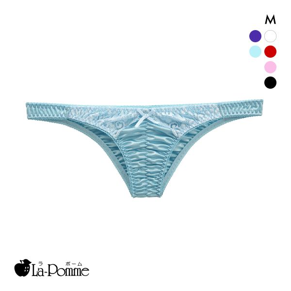 ラポーム くい込み レース ハーフバック ショーツ レディース 日本製 La-Pomme