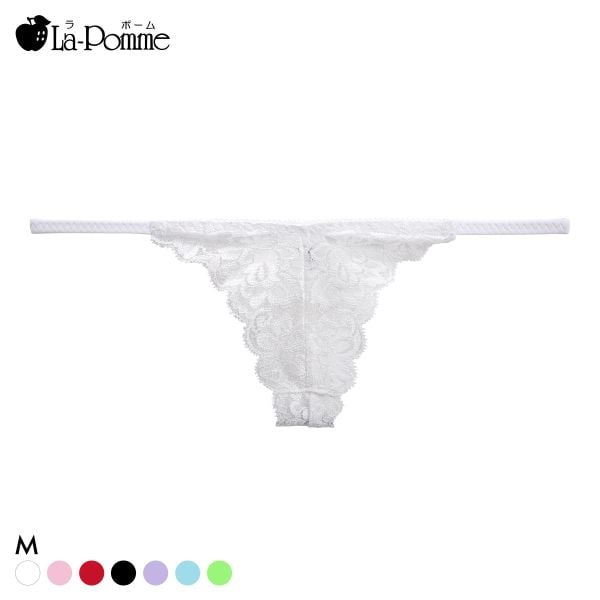 ラポーム 極小 レース Tバック ショーツ レディース 日本製 La-Pomme