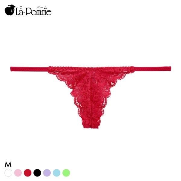 ラポーム 極小 レース Tバック ショーツ レディース 日本製 La-Pomme