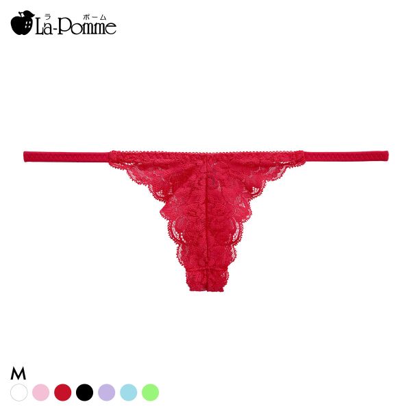 ラポーム 極小 レース Tバック ショーツ レディース 日本製 La-Pomme