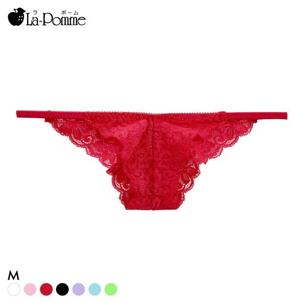 ラポーム 極小 レース ハーフバック ショーツ レディース 日本製 La-Pomme