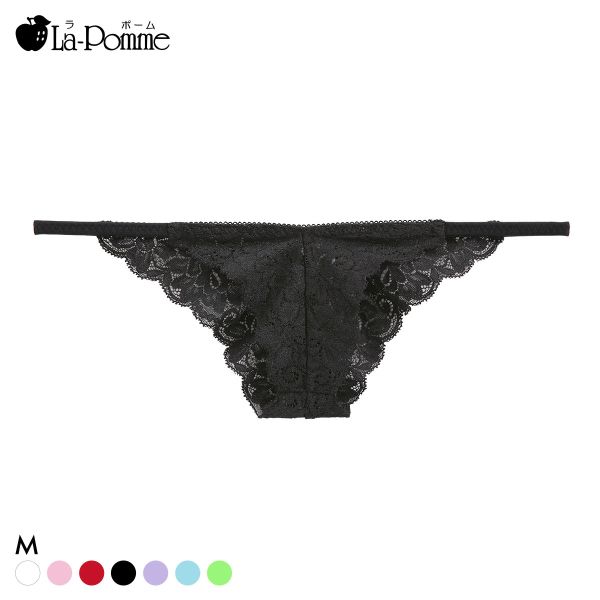 ラポーム 極小 レース ハーフバック ショーツ レディース 日本製 La-Pomme